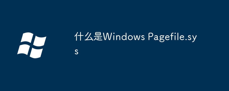 2024年什么是Windows Pagefile.sys