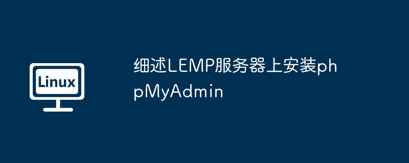 2024年细述LEMP服务器上安装phpMyAdmin