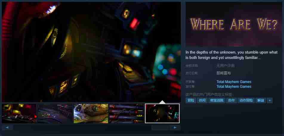 2024年合作解谜游戏《Where Are We?》Steam页面开放 发售日待定