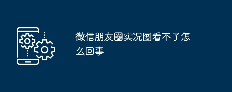 2024年微信朋友圈实况图看不了怎么回事