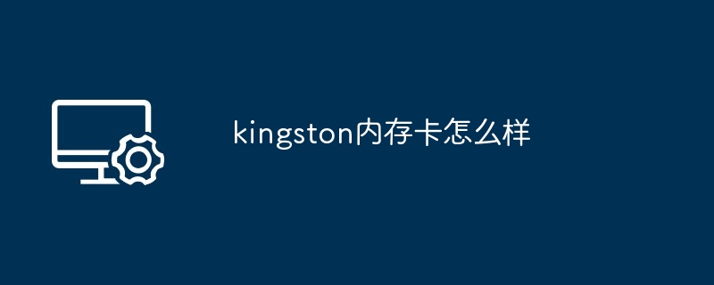 2024年kingston内存卡怎么样