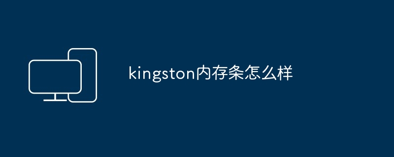 2024年kingston内存条怎么样