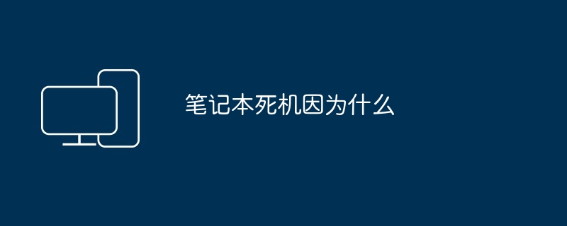 2024年笔记本死机因为什么