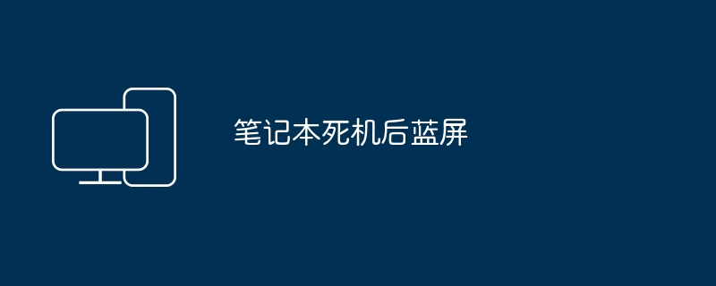 2024年笔记本死机后蓝屏