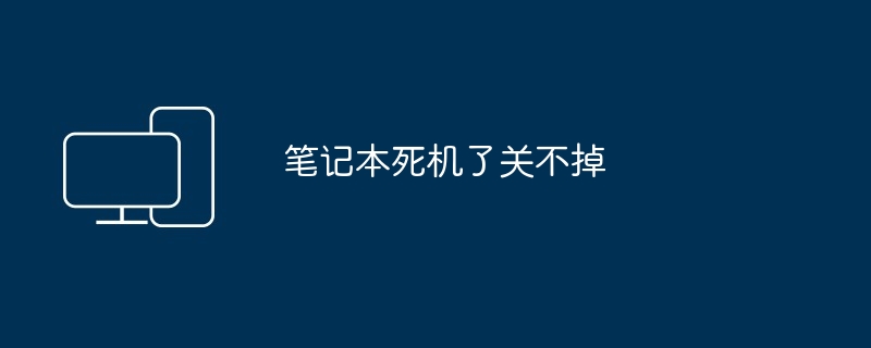 2024年笔记本死机了关不掉