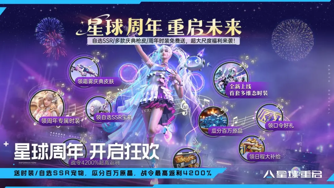 2024年周年减压，福利加码！《星球：重启》开启周年狂欢！