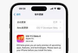 2024年苹果iOS17.2如何从测试版更新为正式版